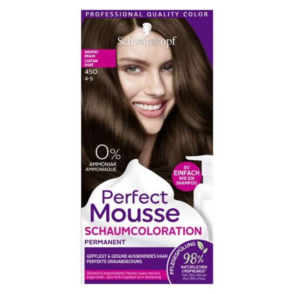 Schwarzkopf Perfect Mousse 450 4-5 Warm Brown