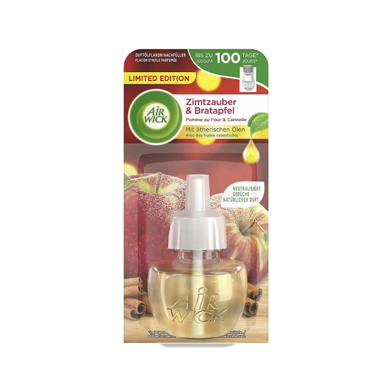 Air-Wick-Fragrant-Oil-Flacon-Cinnamon-Magic-Baked-Apple-Refill-19ml