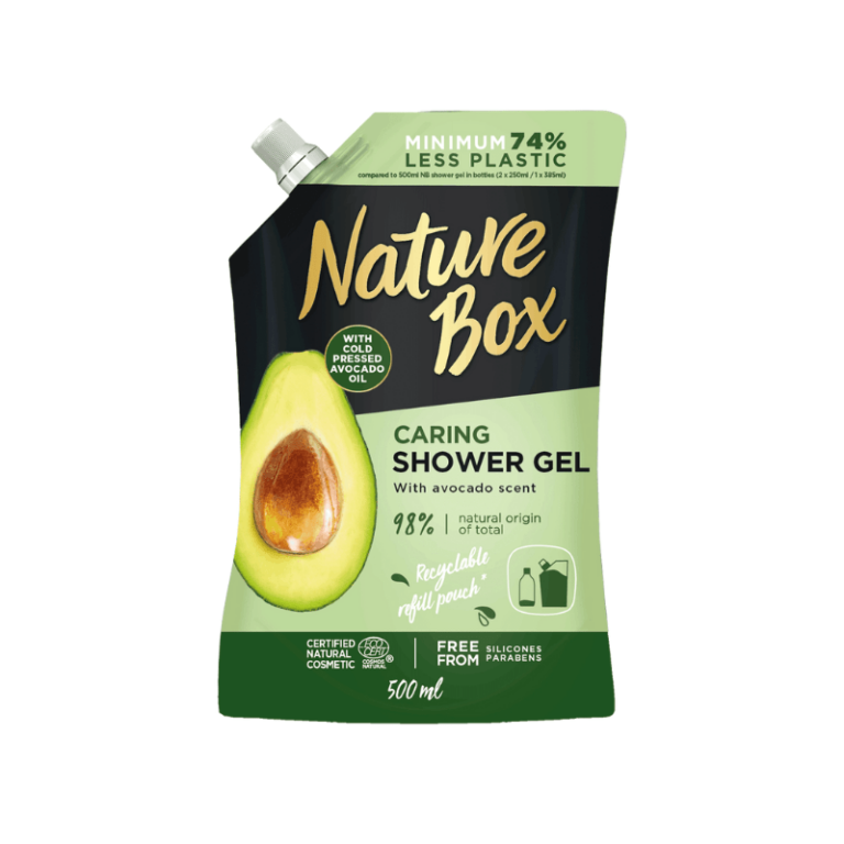 Nature-Box-Shower-Gel-Avocado-Fragrance-500ml-Refill-Bag-1