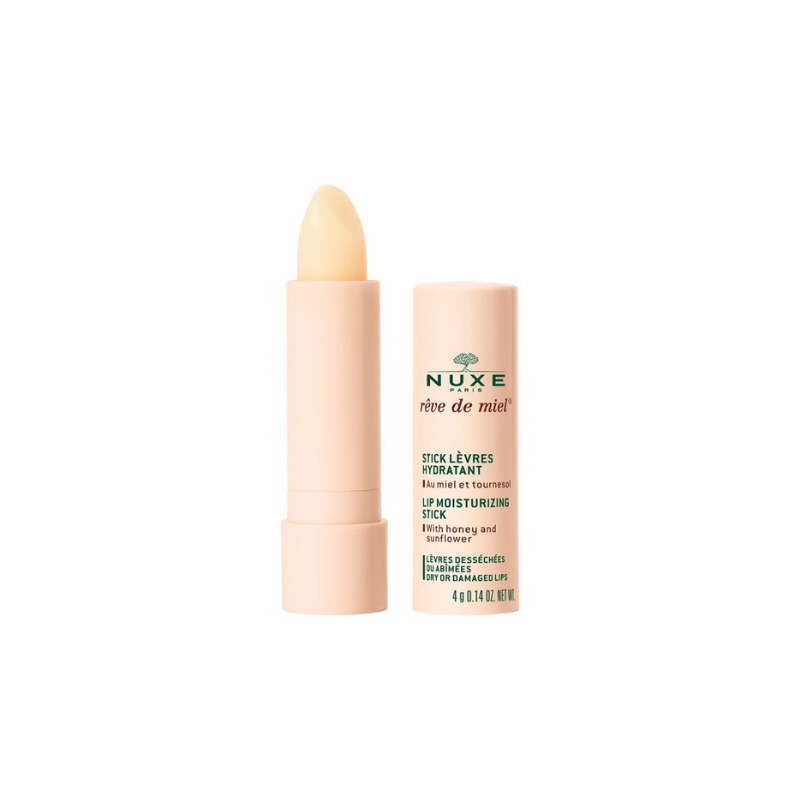 Nuxe-Reve-De-Miel-Lip-Moisturizing-Stick-With-Honey-And-Sunflower-Dry-or-damaged-lips-4-gr